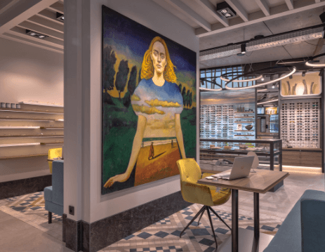 B&M optiek De optiek van B&M op het Sint-Petrus-en-Paulusplein in Oostende.